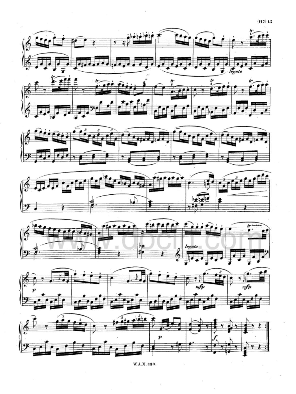 莫扎特奏鸣曲K330第三乐章447